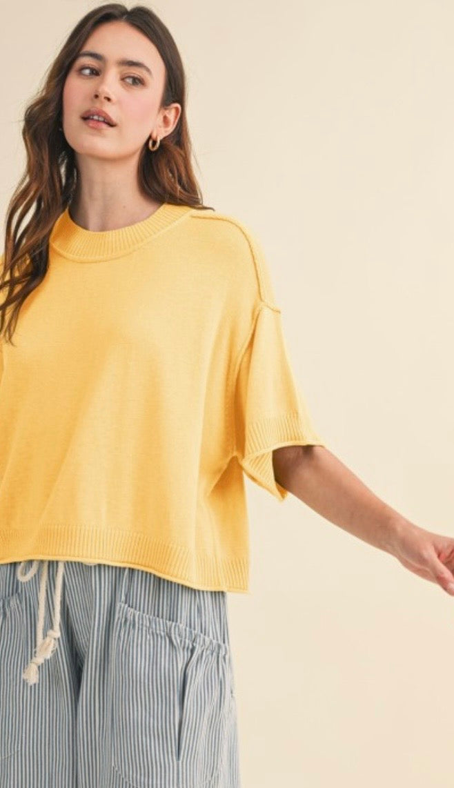 Pineapple knit sweater