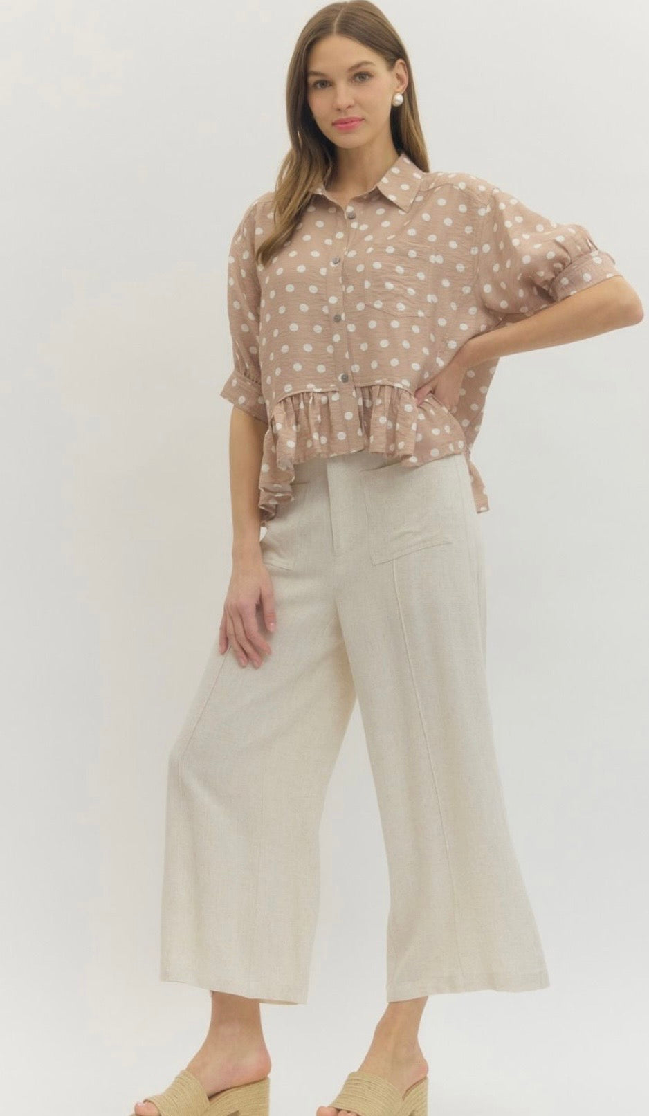 Sand dot blouse