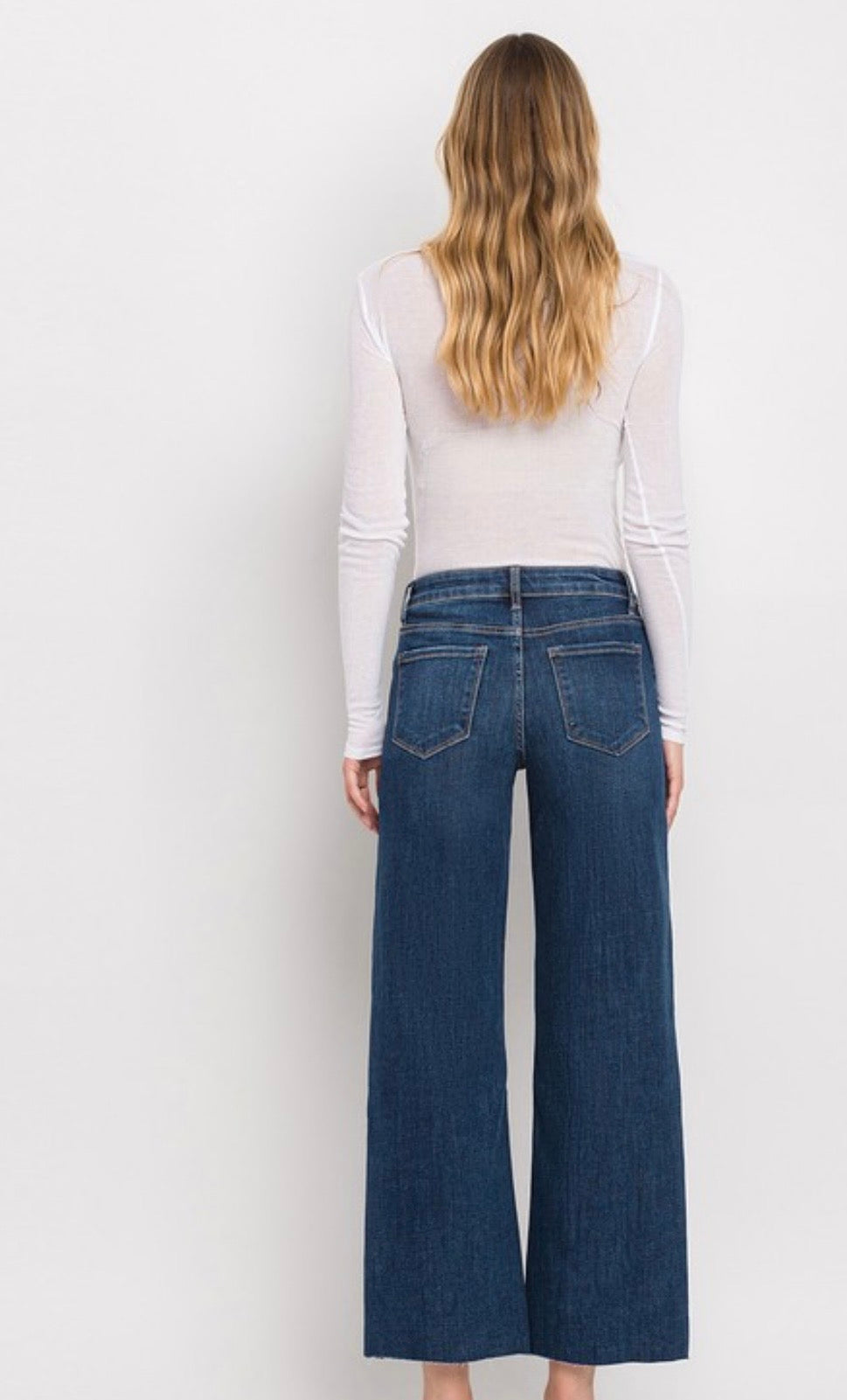 Lovervet midrise wide leg