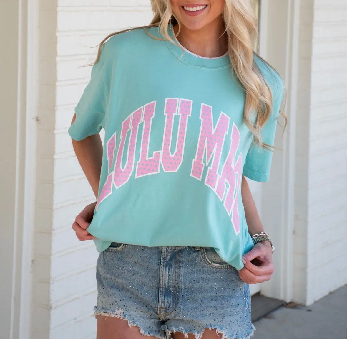 Lulu Mac chalky mint dot