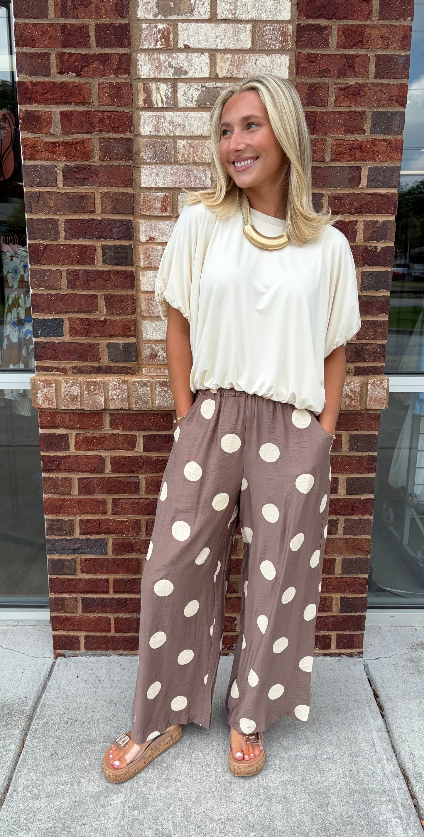 Kristin dot pants