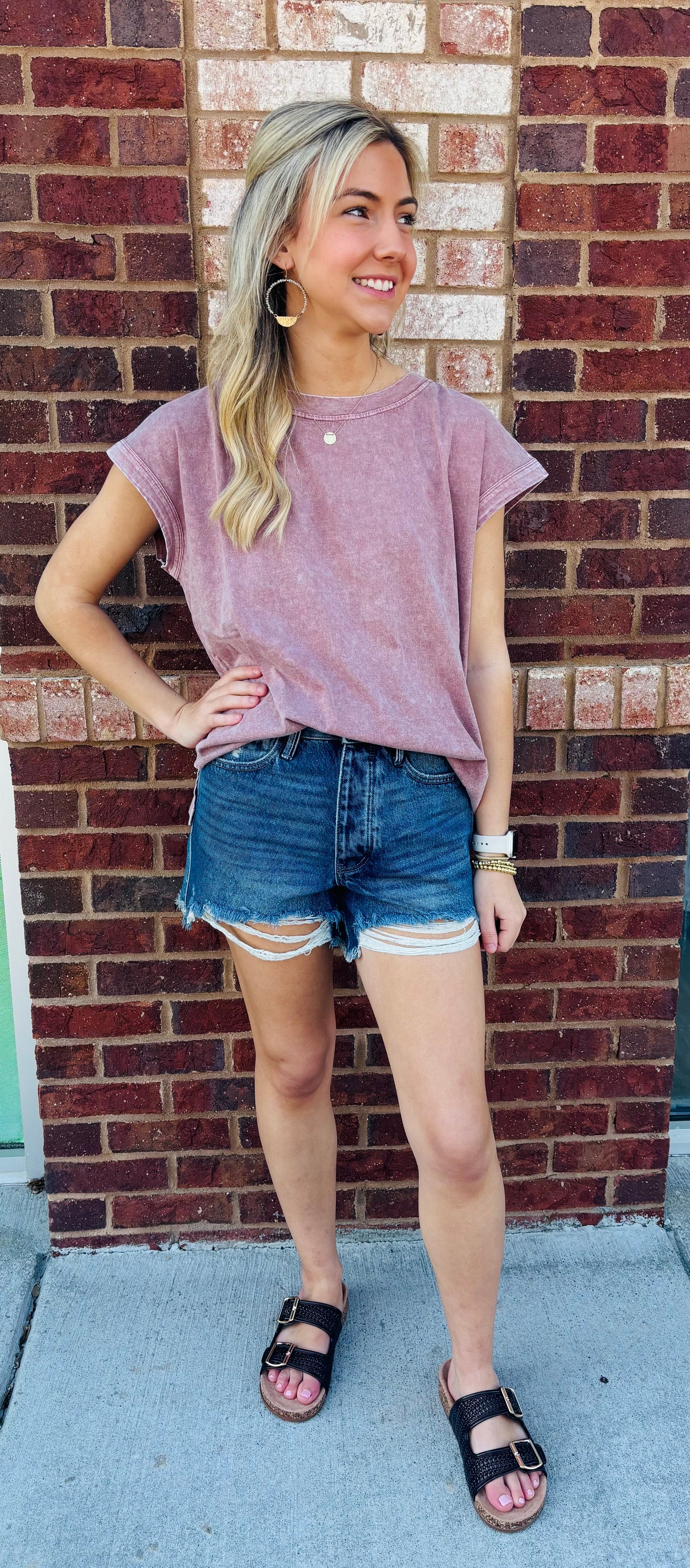 Mauve casual top