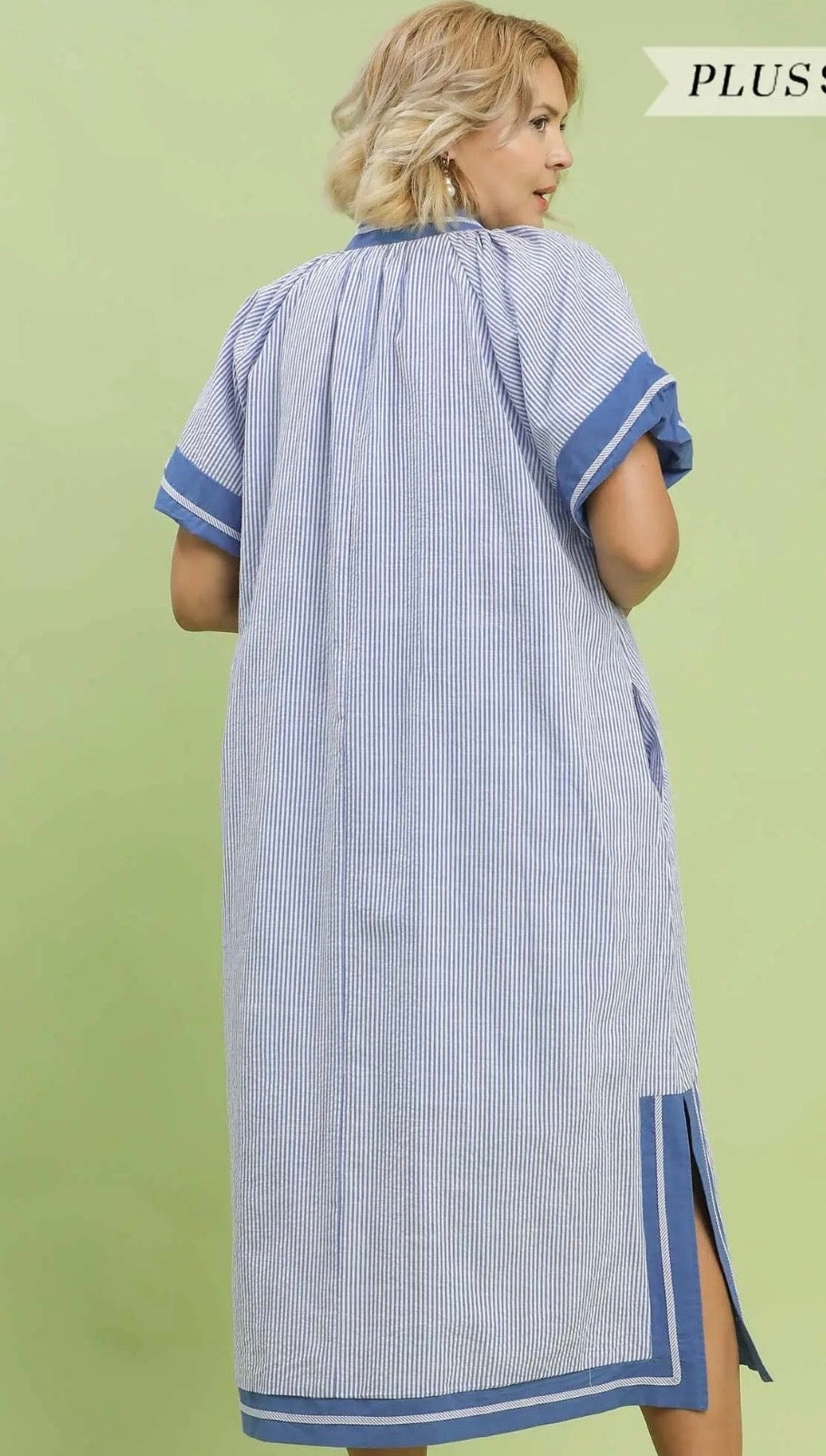 Kristy blue curvy dress