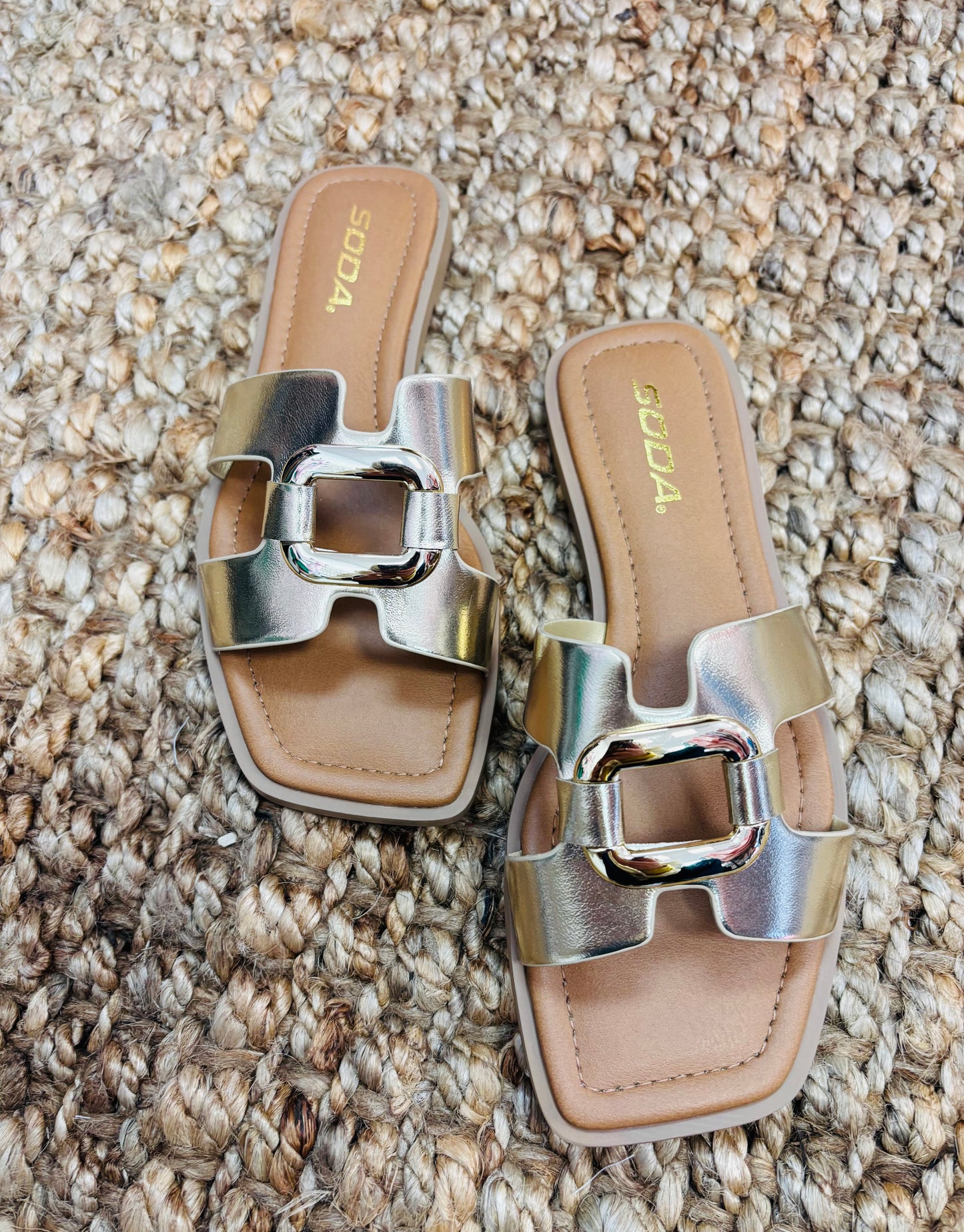 Gold sandals