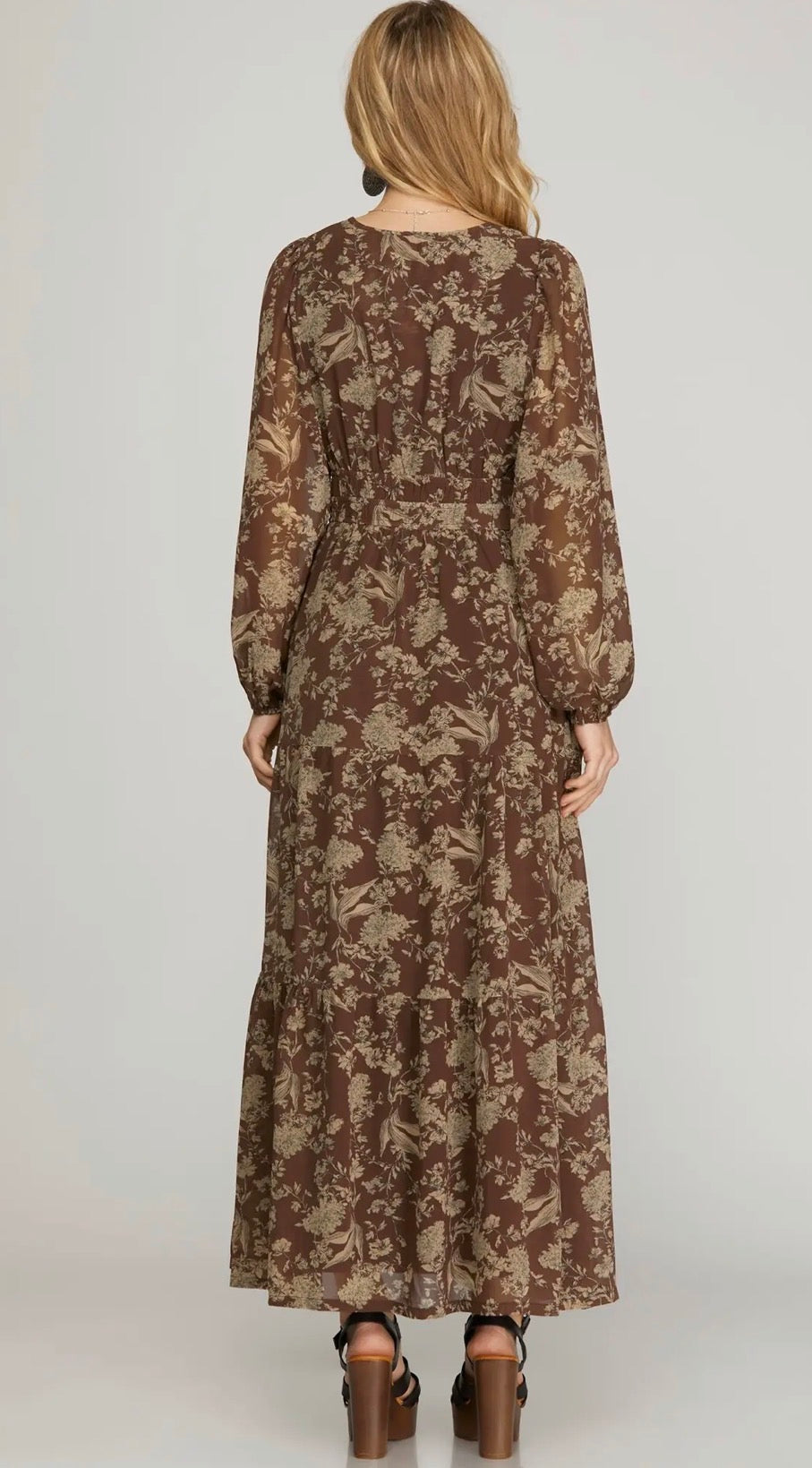Fall floral dress