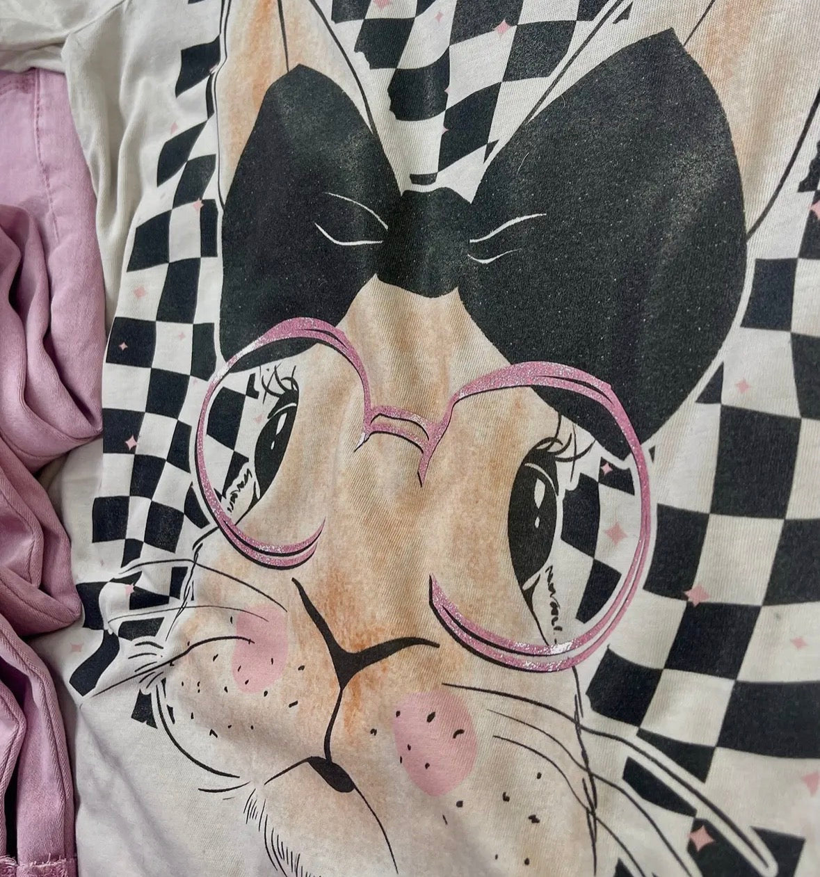 Bow bunny tee