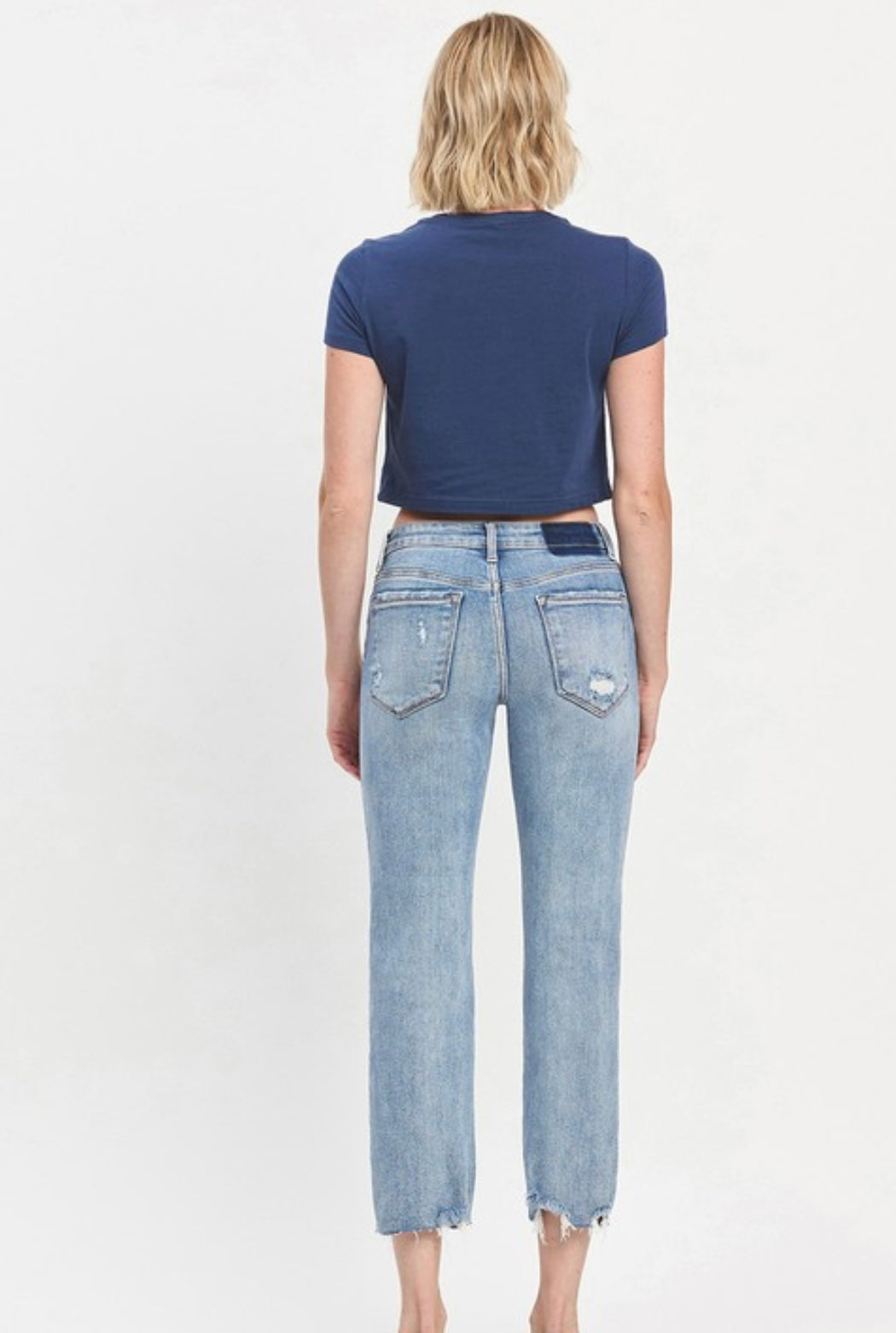 Lovervet midrise straight crop jeans