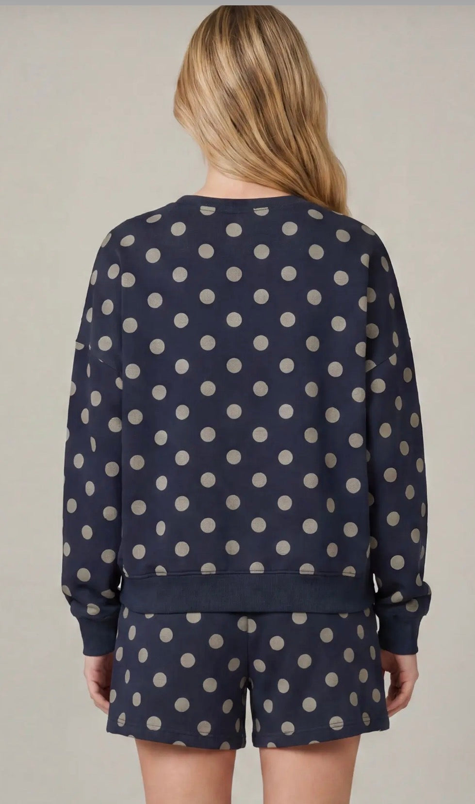 Navy blue dot set
