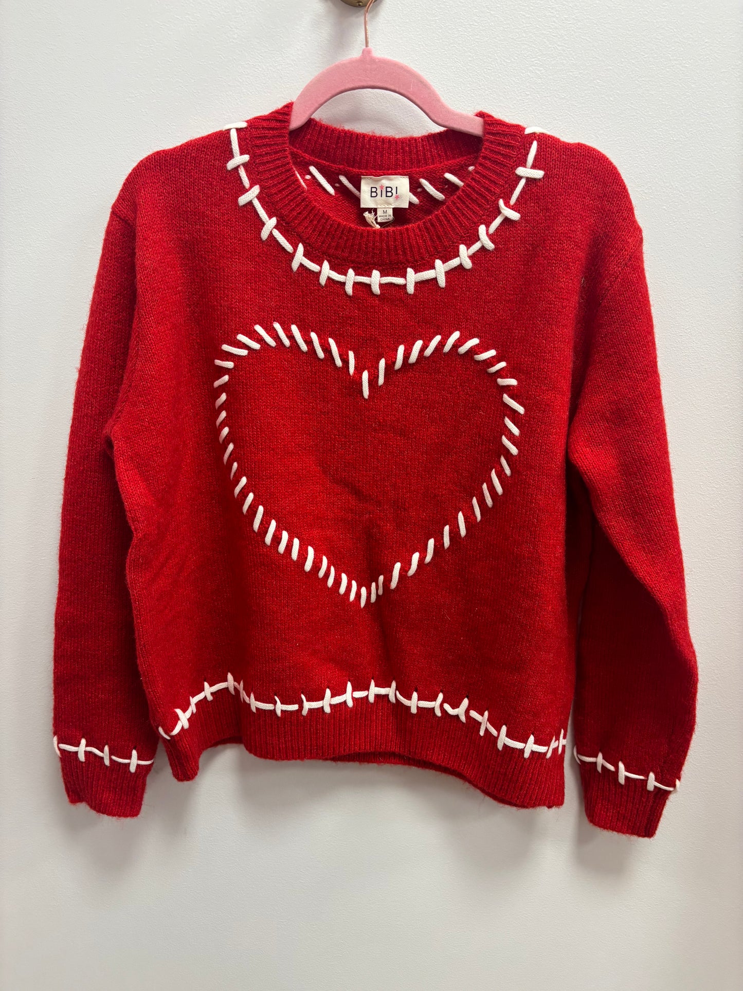 Big heart sweater
