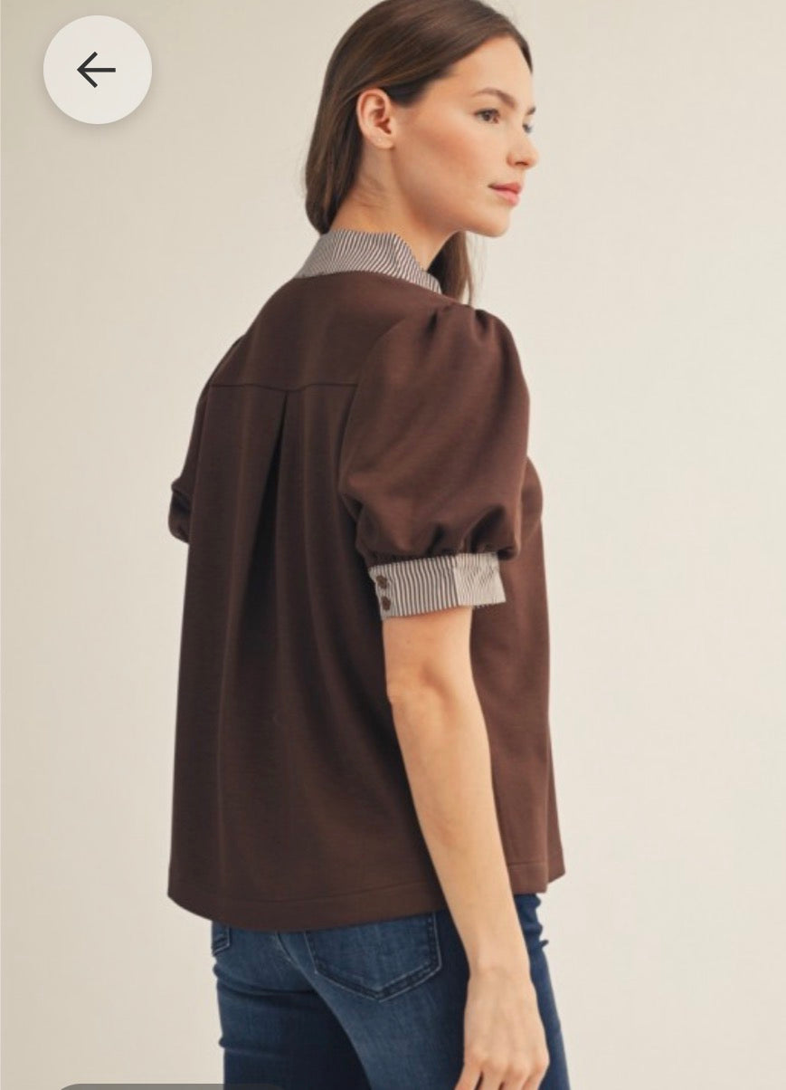 Kristen brown top