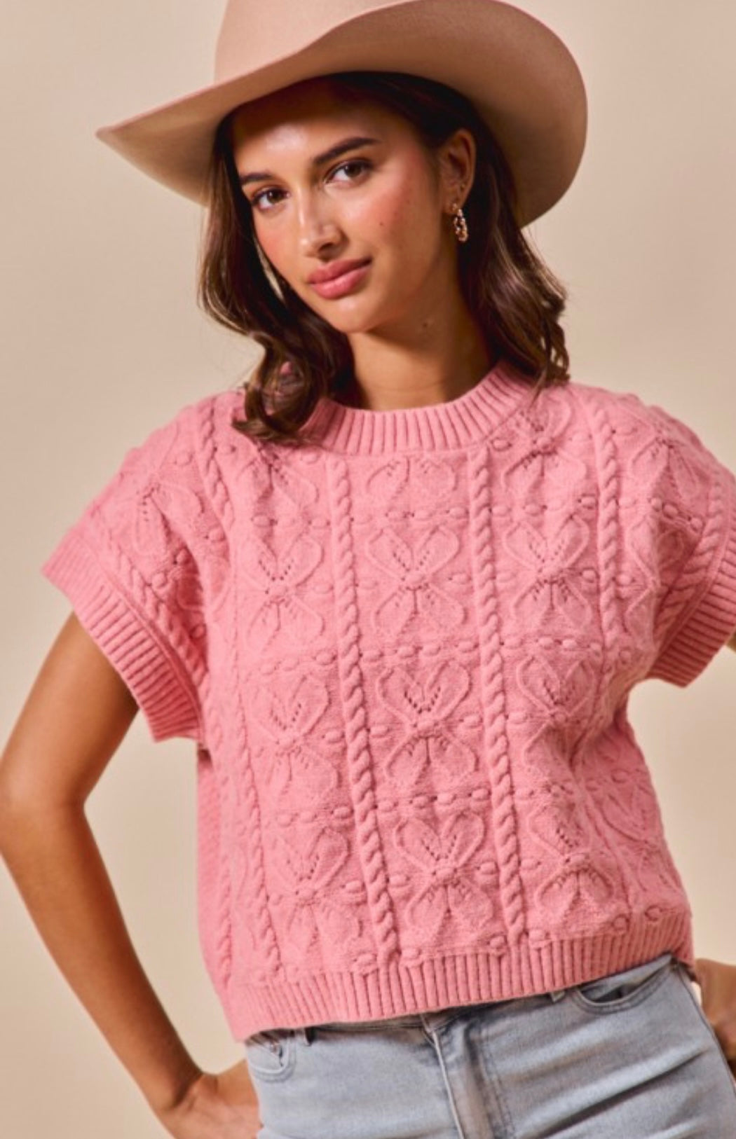 Pretty in pink sweater