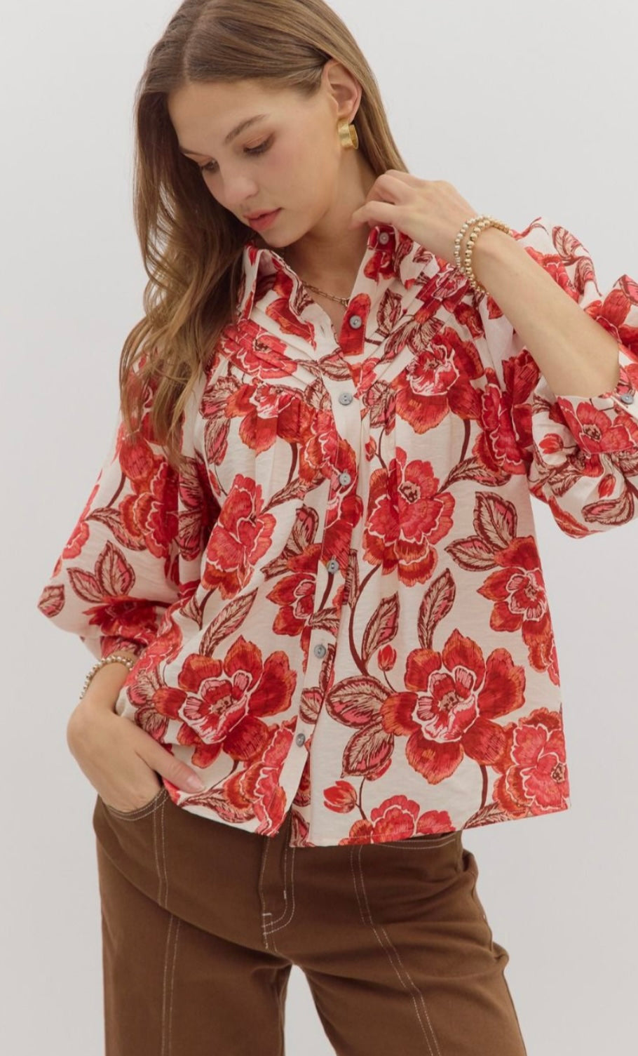 Sarah floral top