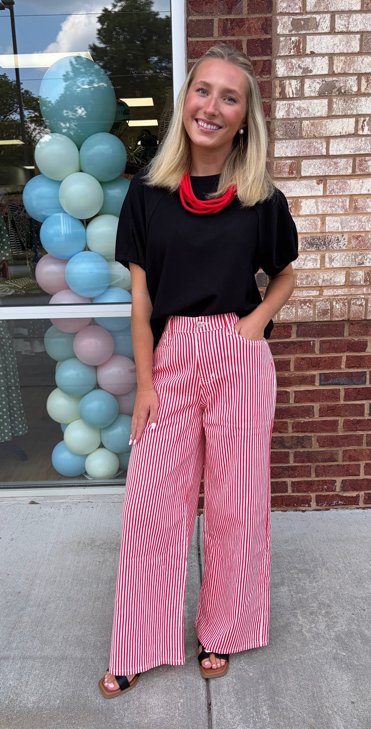 GA pin stripe pants