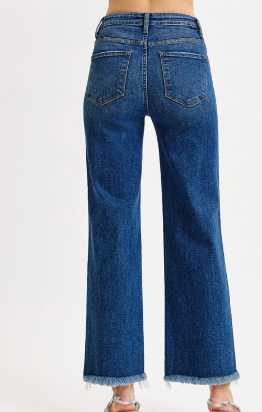 Risen HW ankle straight jeans