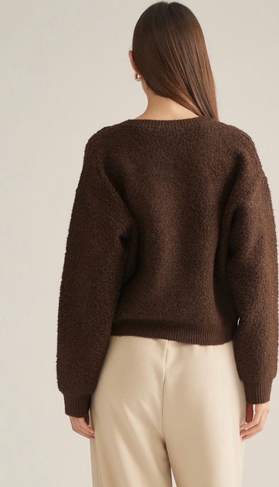 Chocolate button cardigan