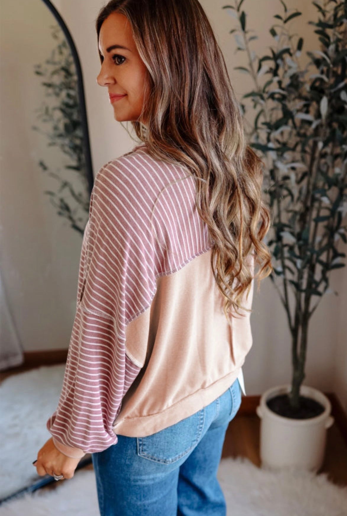 Becky stripe top