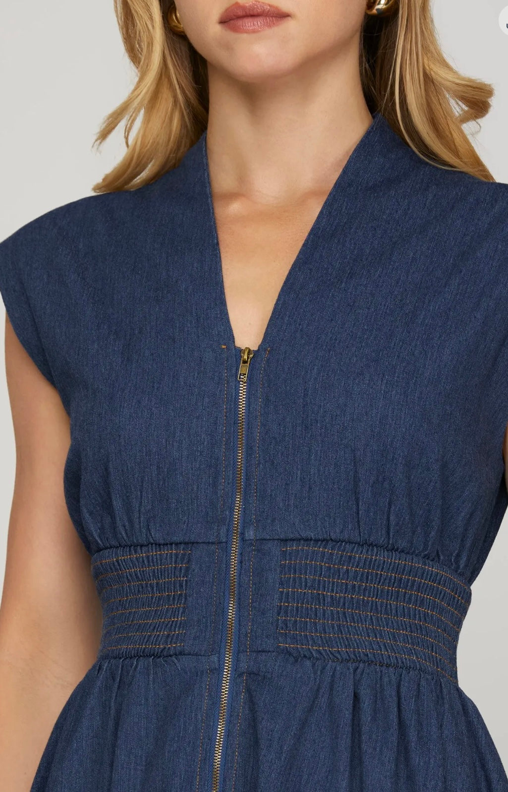 April denim dress