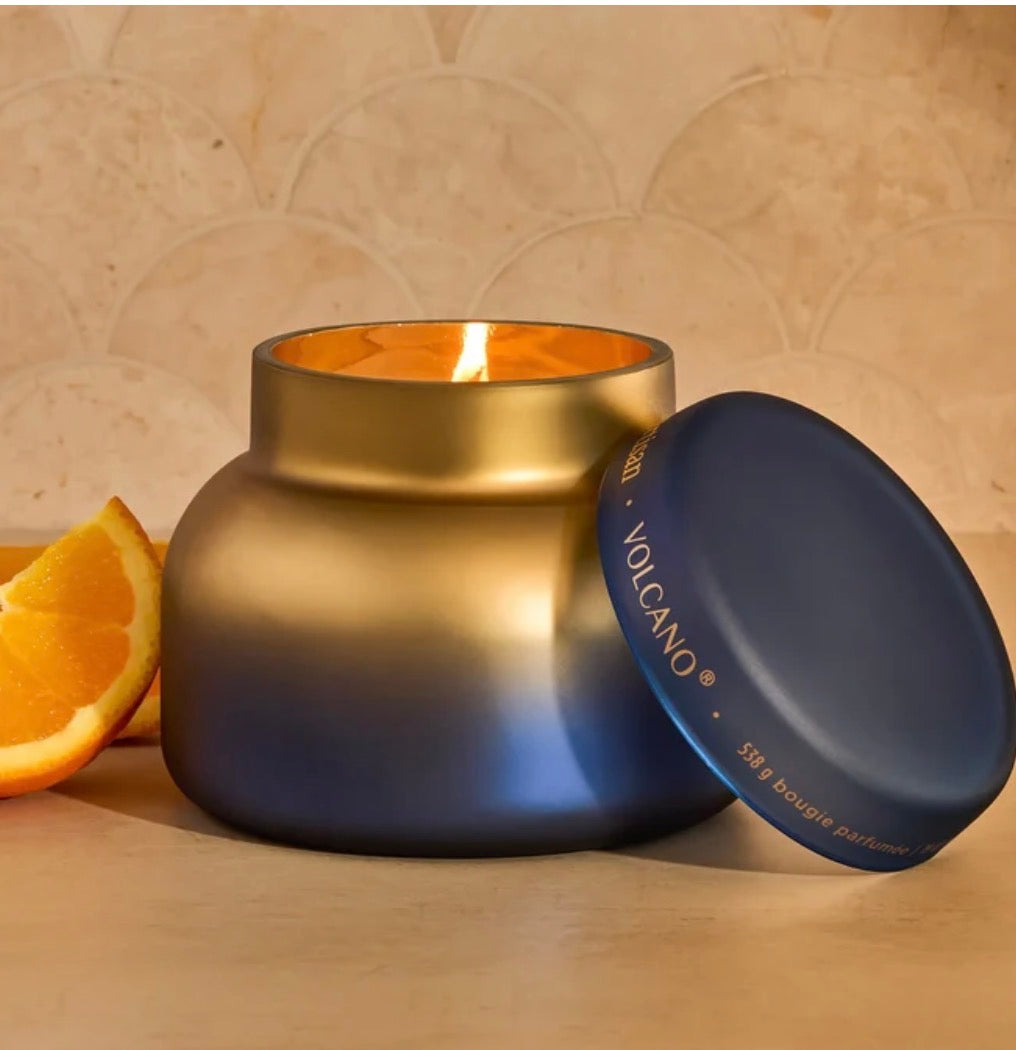 Capri blue volcano artisan Tuscan radiance signature candle