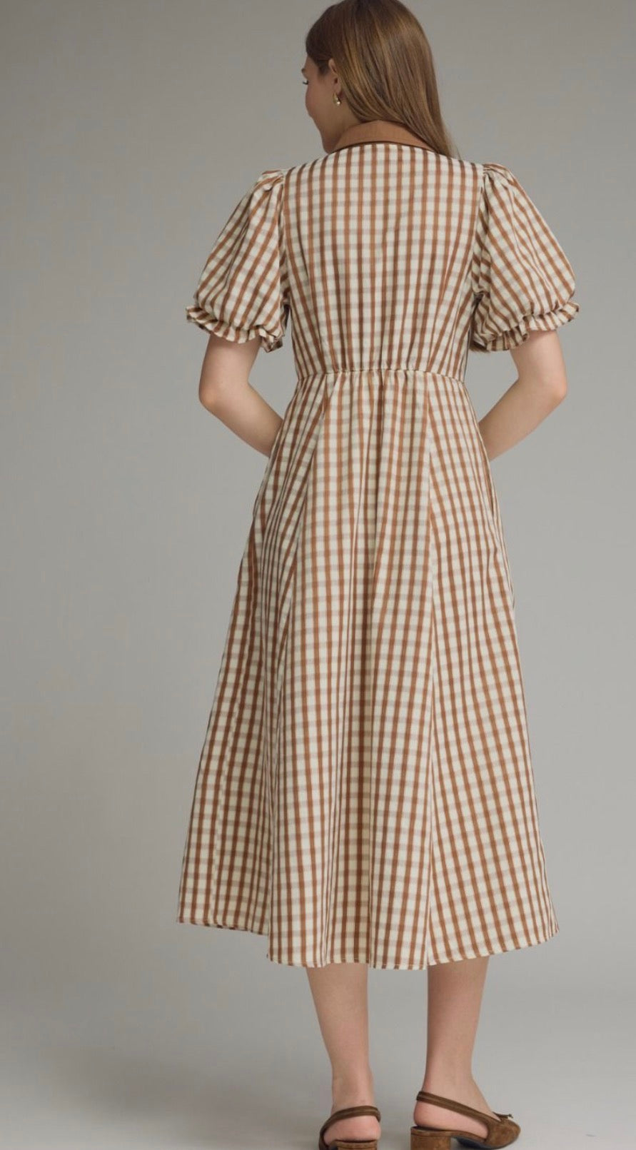 Monica brown dress