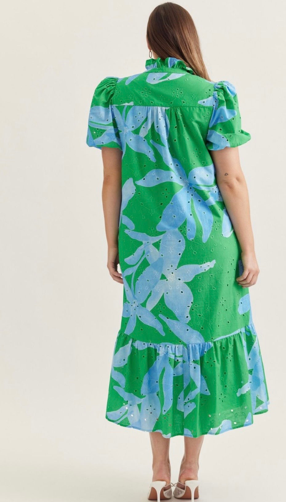 Blue Hawaiian curvy dress