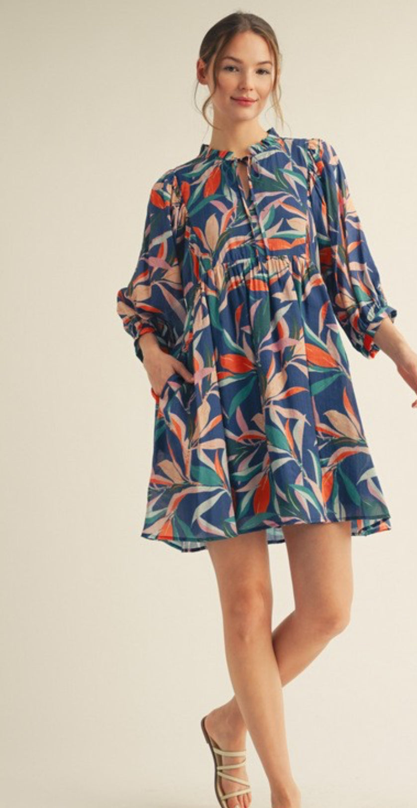 Blue Hawaiian dress
