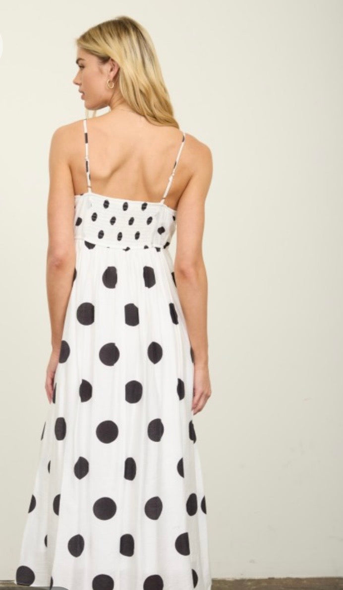 Black dot dress
