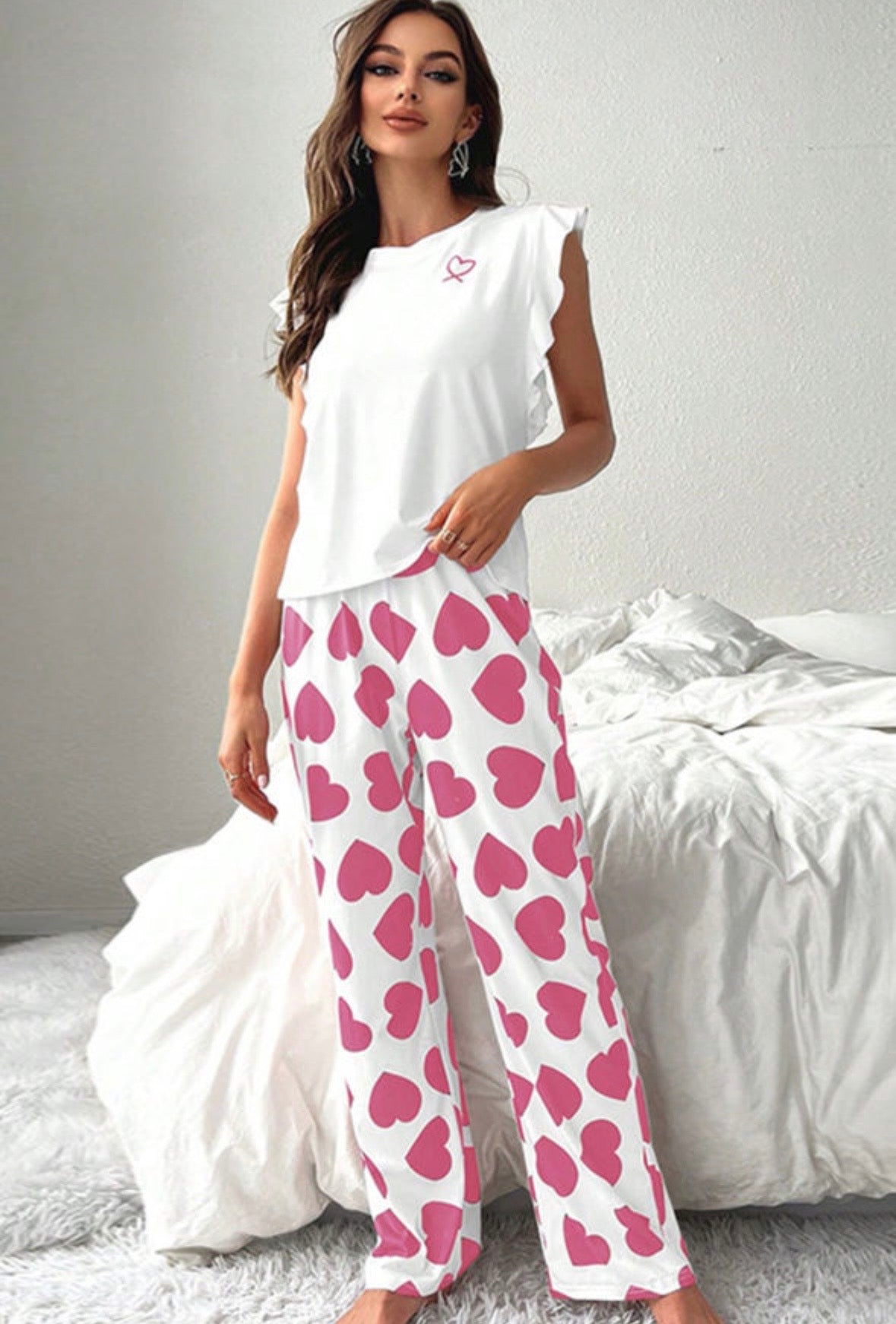 Pink heart lounge set