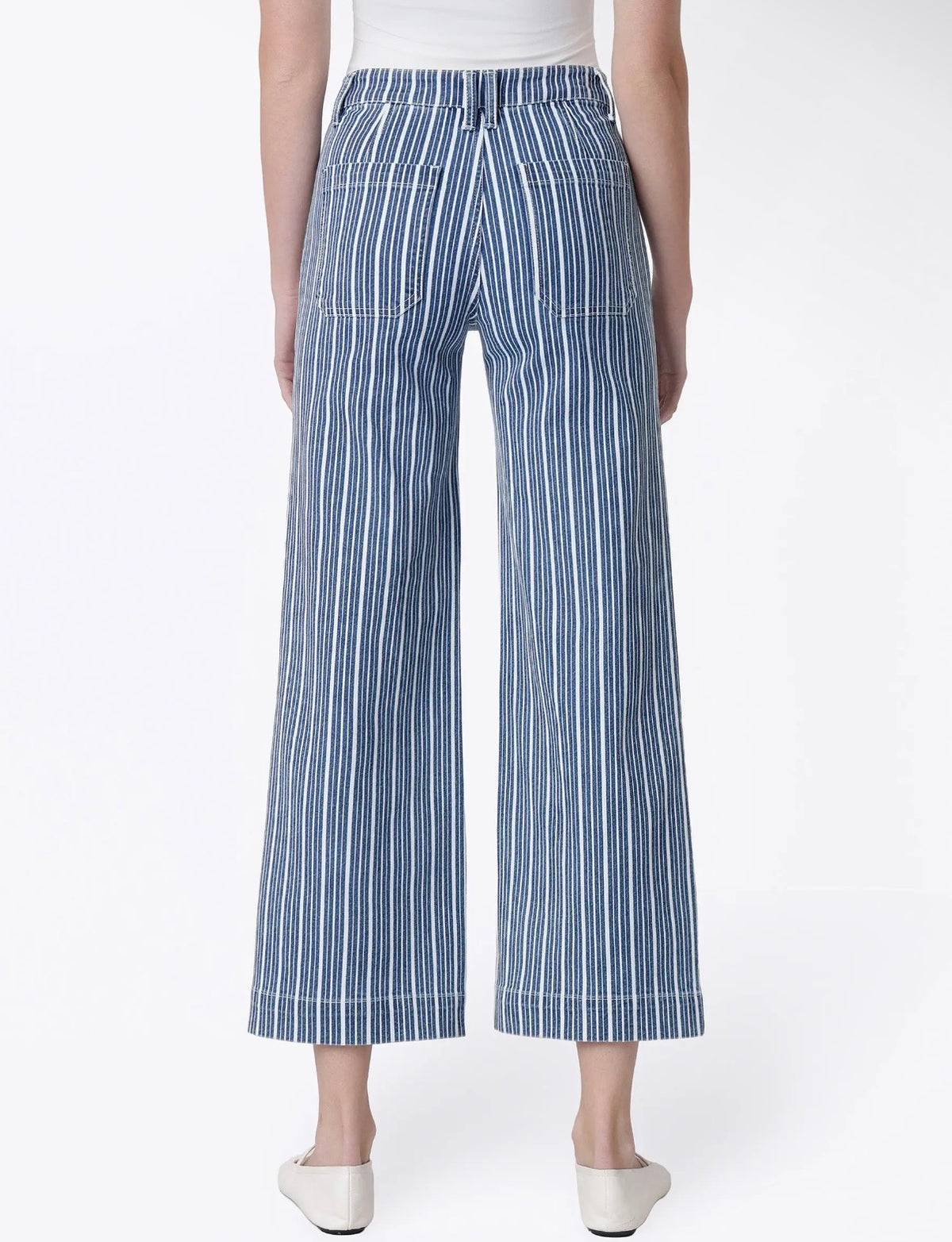 Vervet highrise stripe wide leg