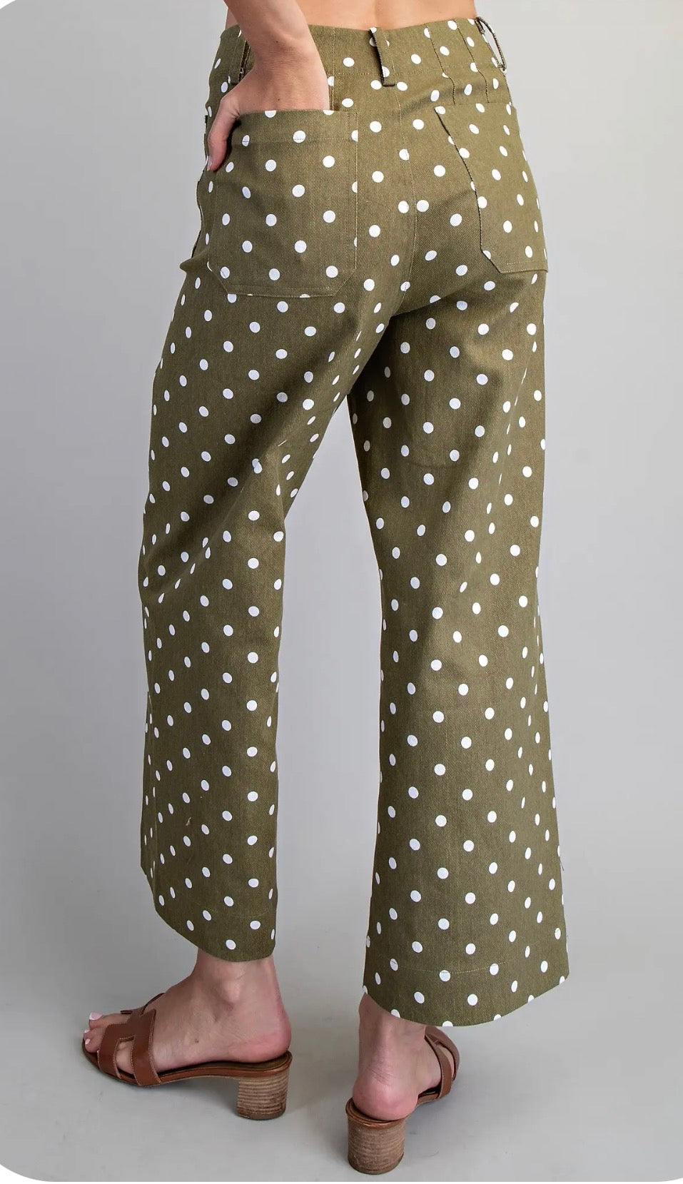Olive dot jeans