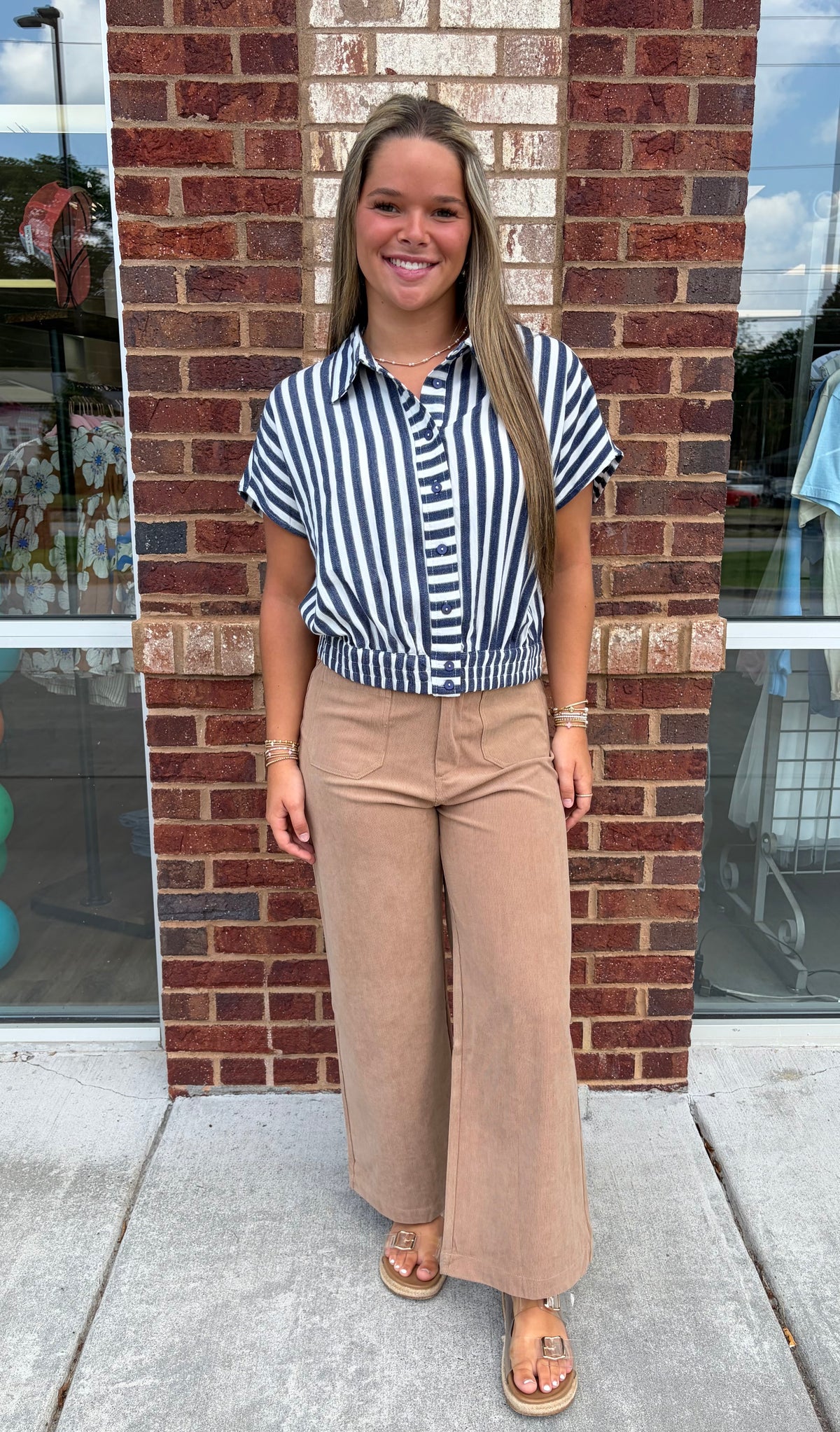 Taupe corduroy pants
