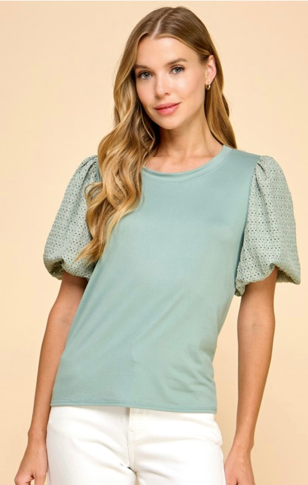 Ansley sage top