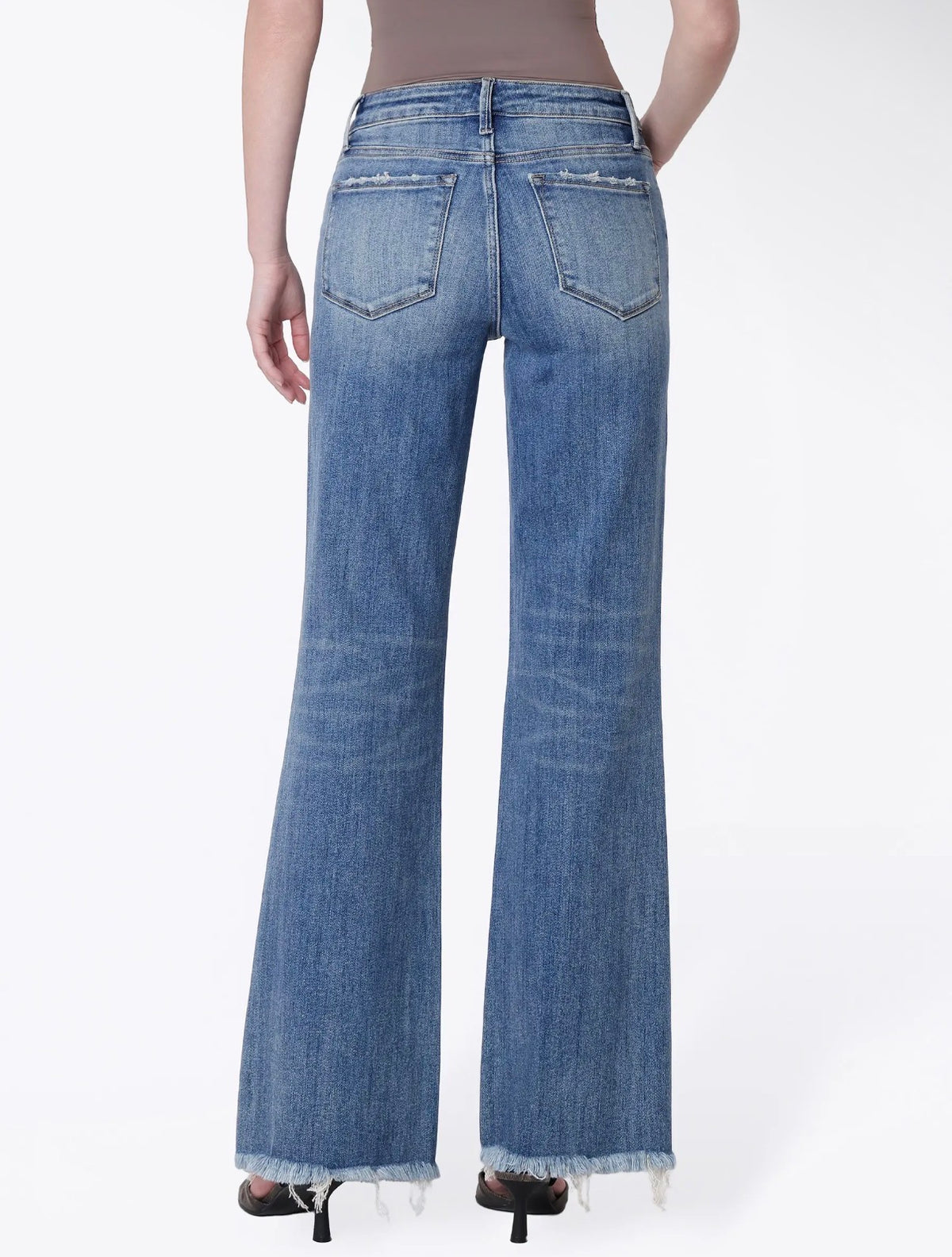 Lovervet highrise distressed vintage flare