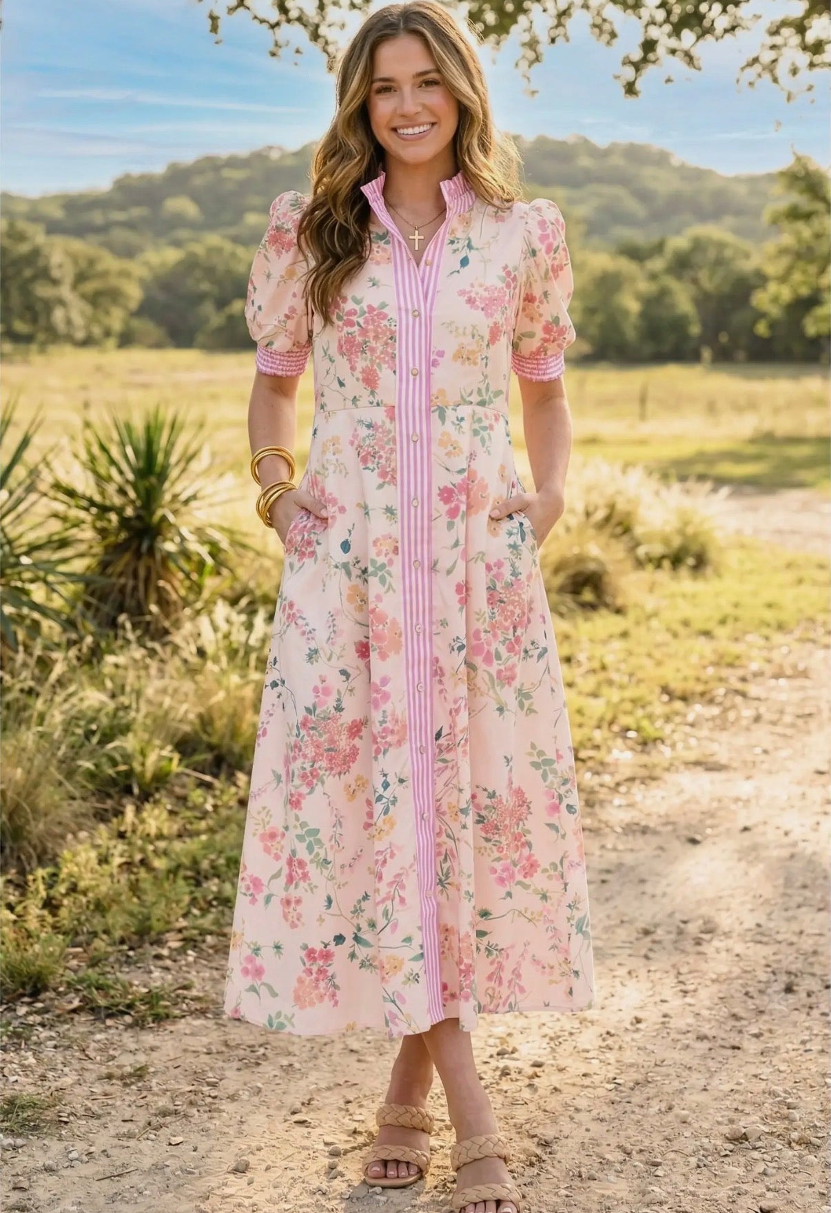 Summer floral dress