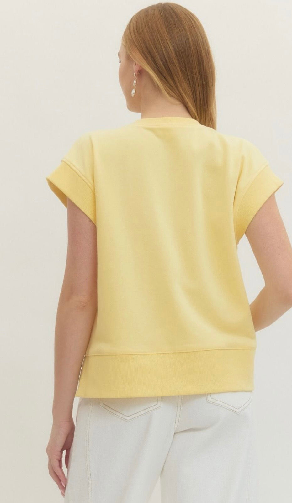 Carly top yellow