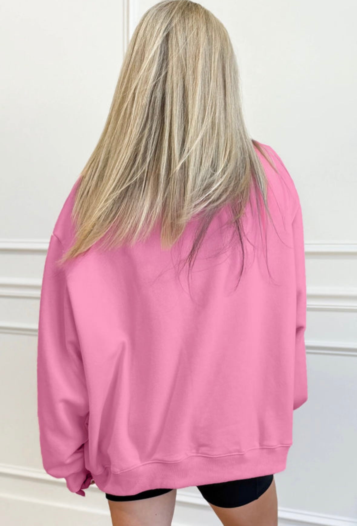 Blessed rose mock neck sweatshirt