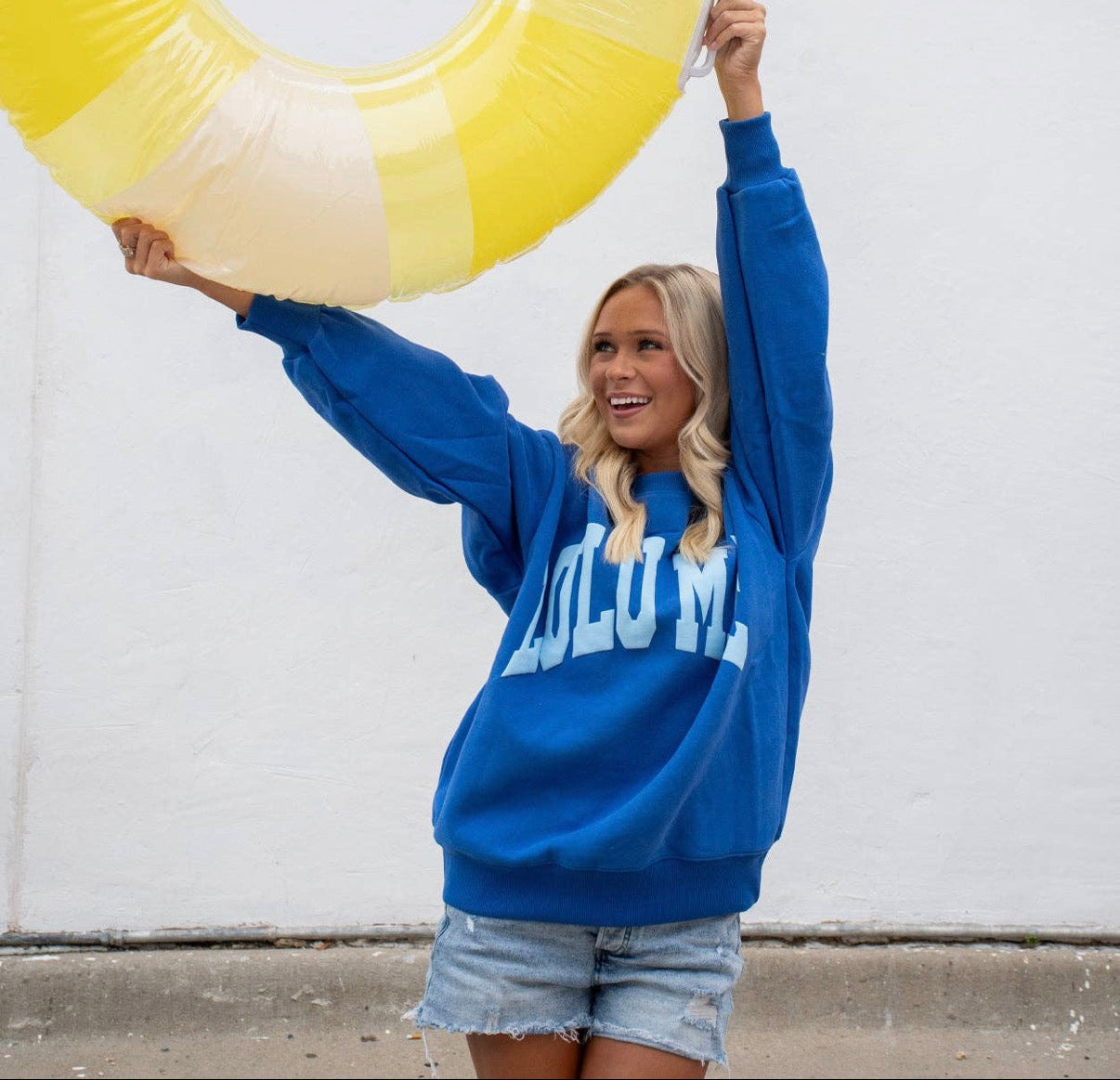 Royal/blue Lulu Mac sweatshirt