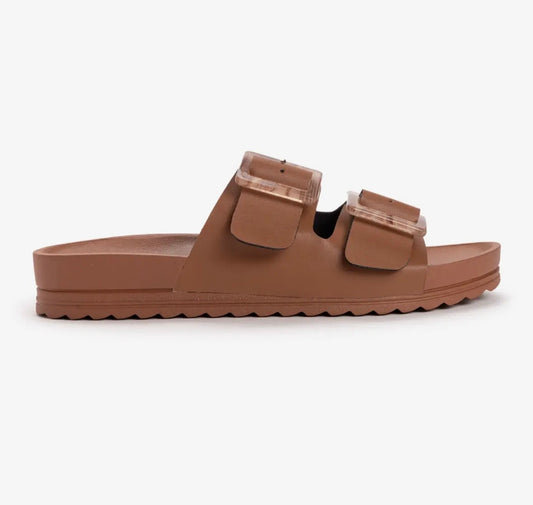 Muk Luks cognac sandals