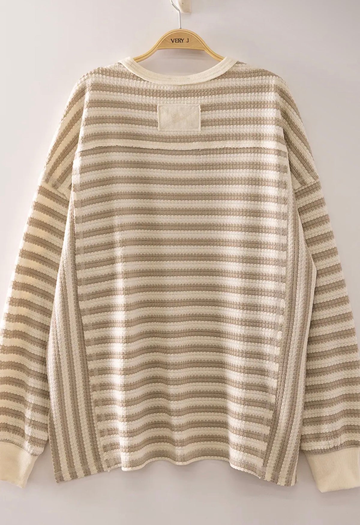 Stripe waffle tops
