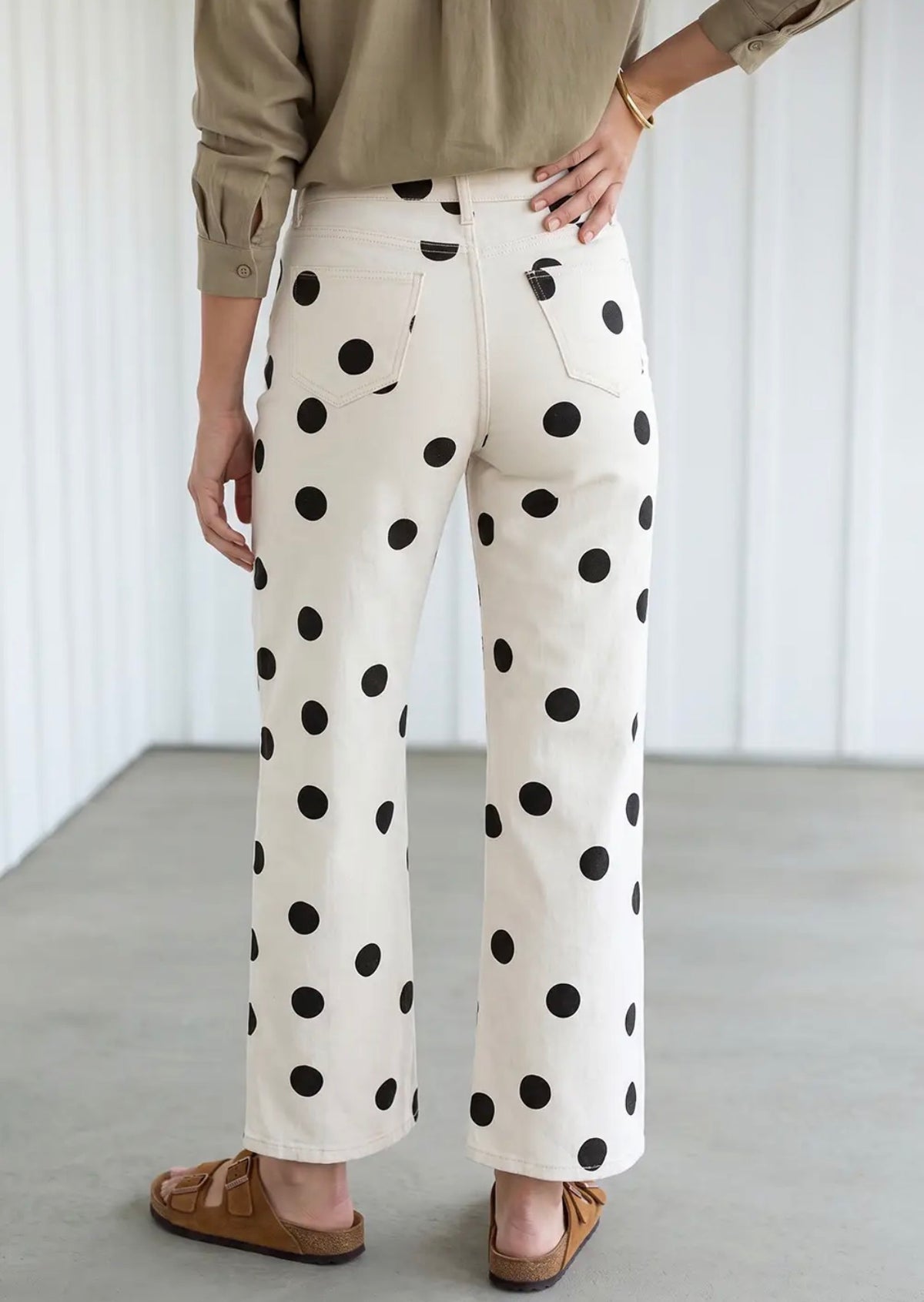 Black dot pants