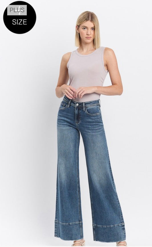 Lovervet HW A-line wide leg jeans