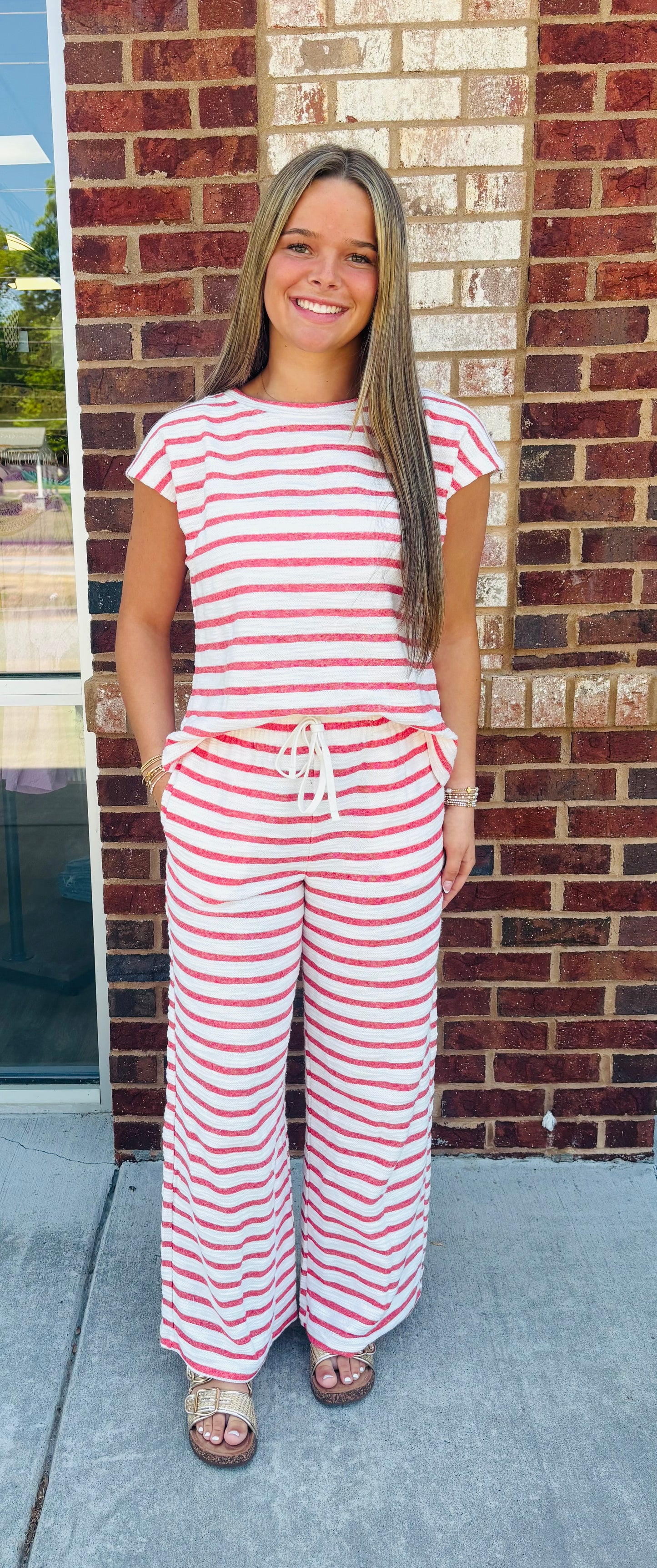 Red stripe set