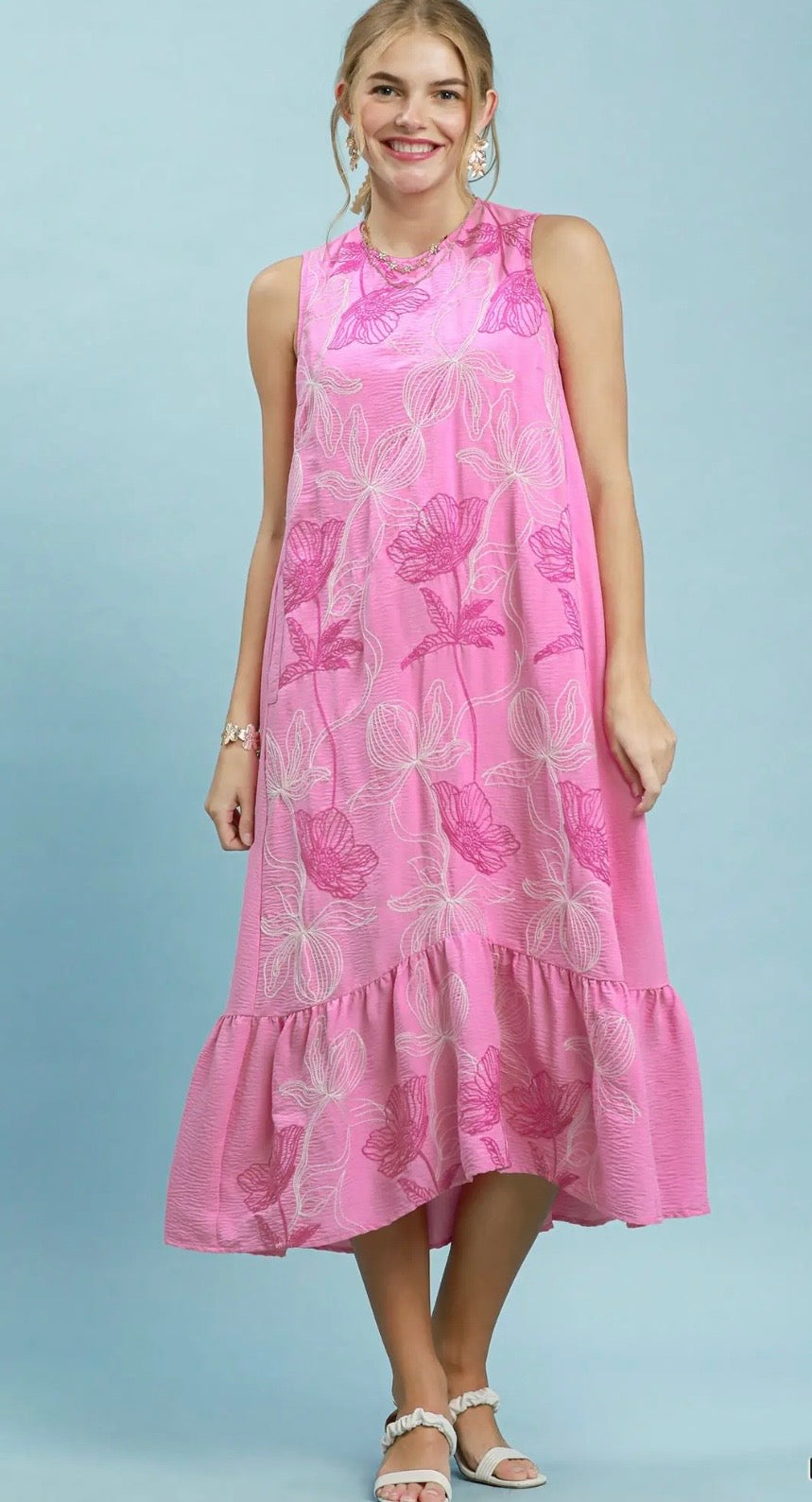 Peony floral dress
