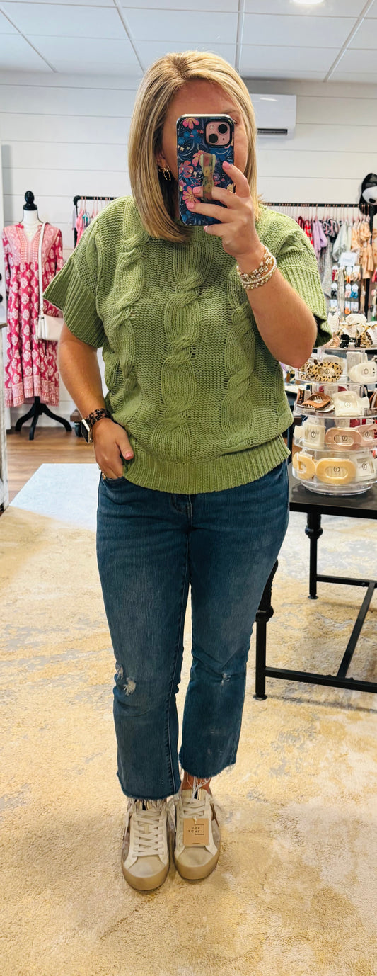 Green apple sweater