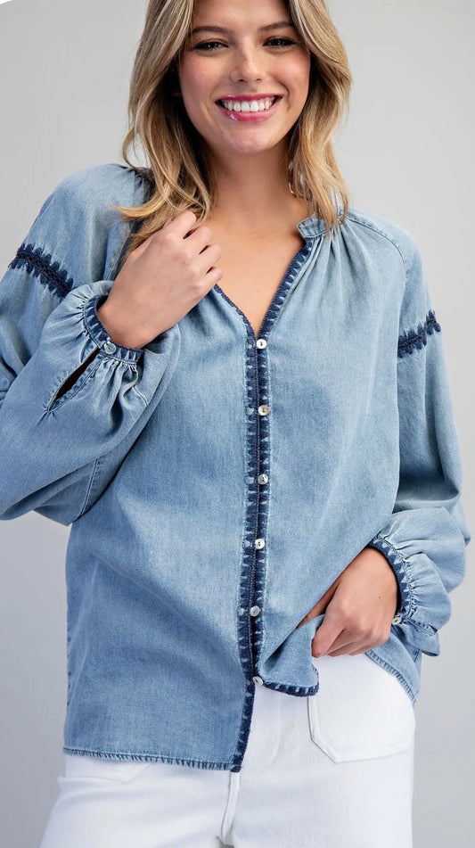 Lyla denim top