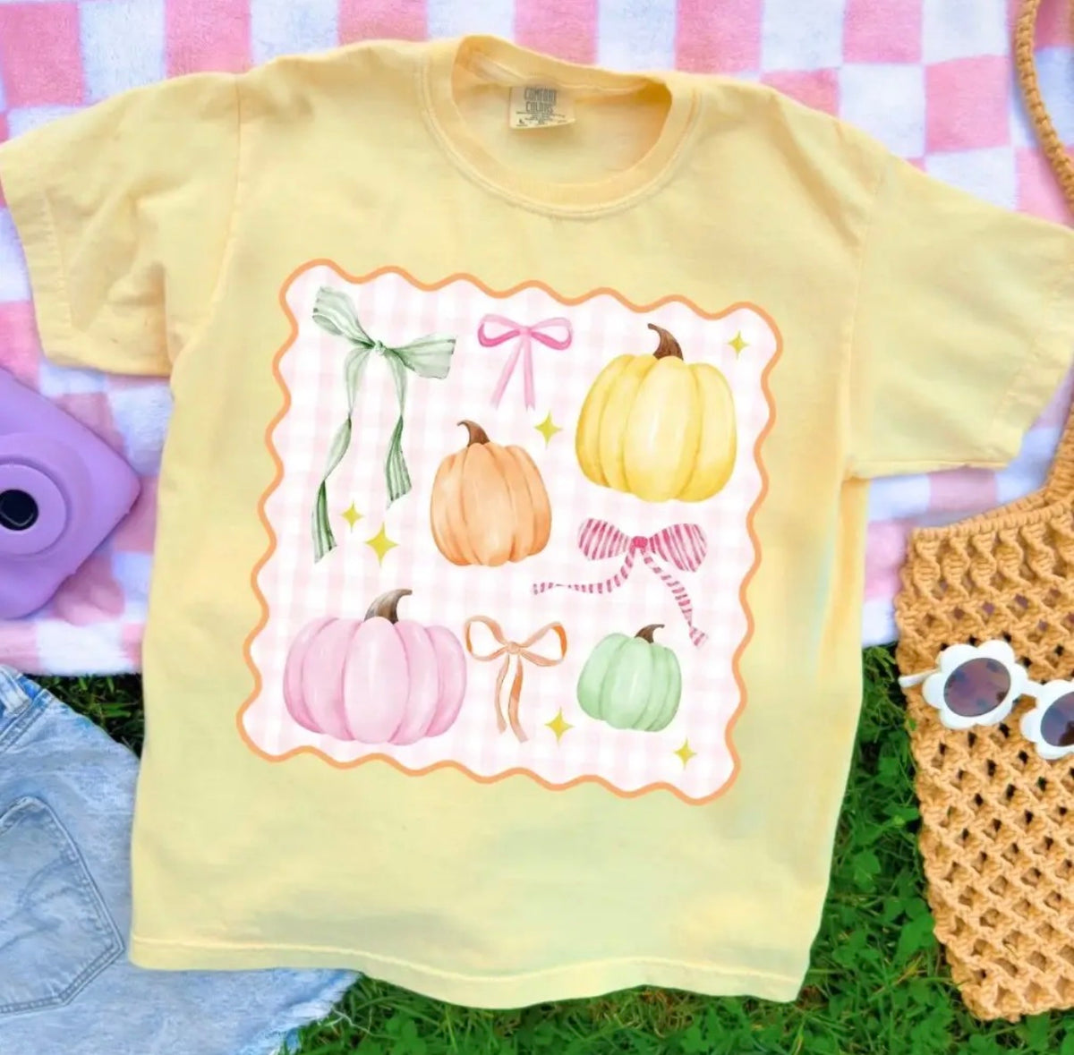 Kids pumpkin tee