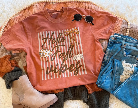 Hello fall vibes tee