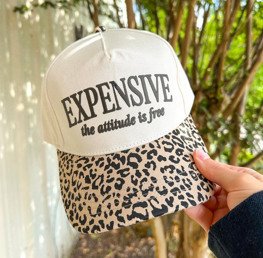 Expensive the attitude is free trucker hat