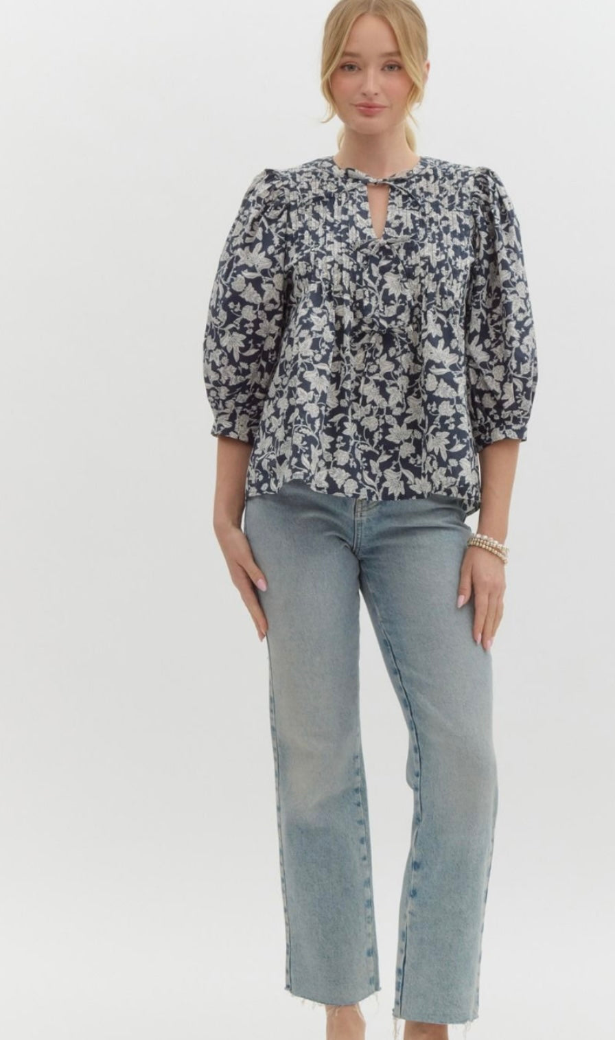 Jane navy top