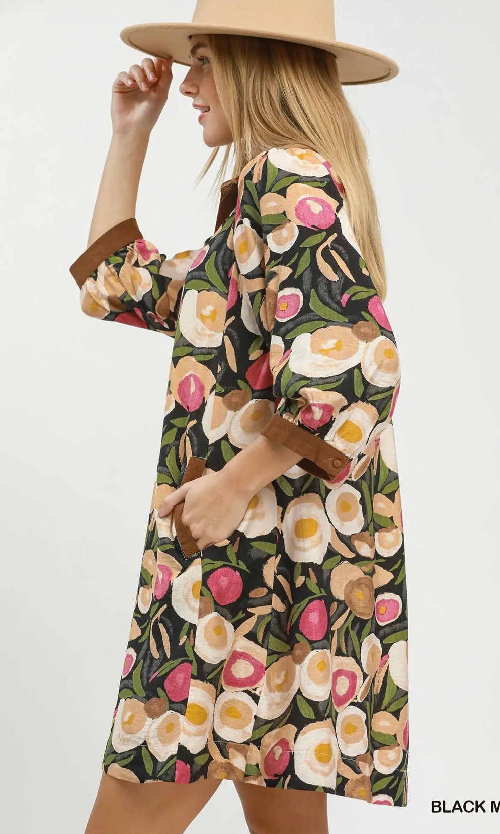 Fall floral dress