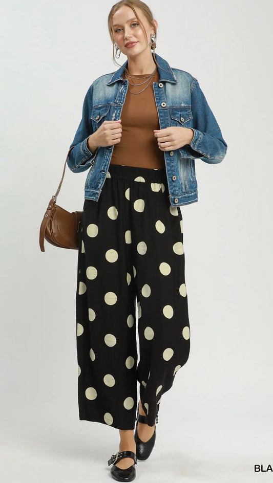 Black dot pants